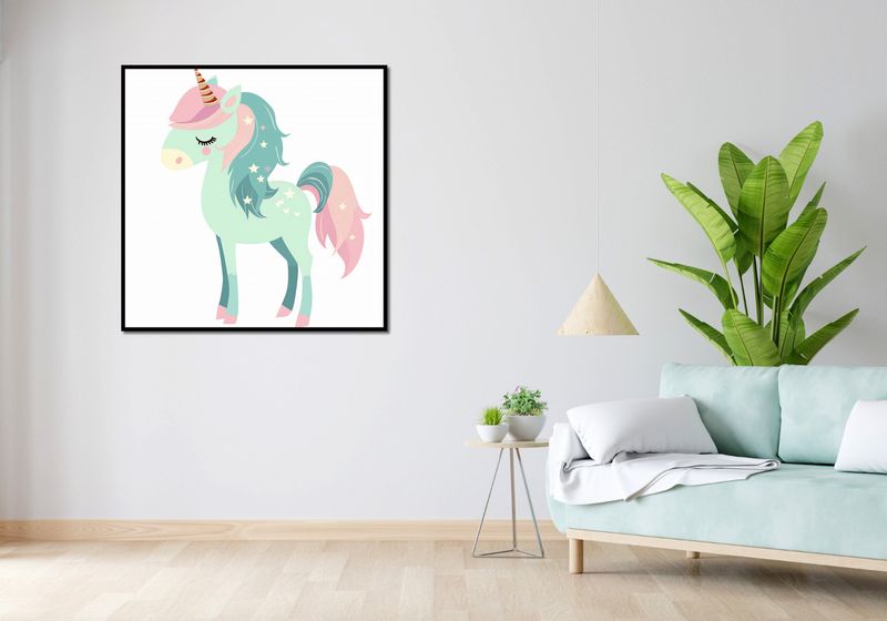 Plakat 100x100cm Jednorożec Marzeń zdjęcie 4
