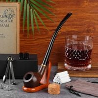 2X FAJKA DO PALENIA TYTONIU CHURCHWARDEN DREWNIANA Z ZESTAWEM