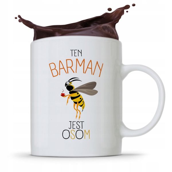 Kubek Prezent Dla Barmana Barmanki Jest Osom Z Nadrukiem Ze Zdjęciem zdjęcie 1