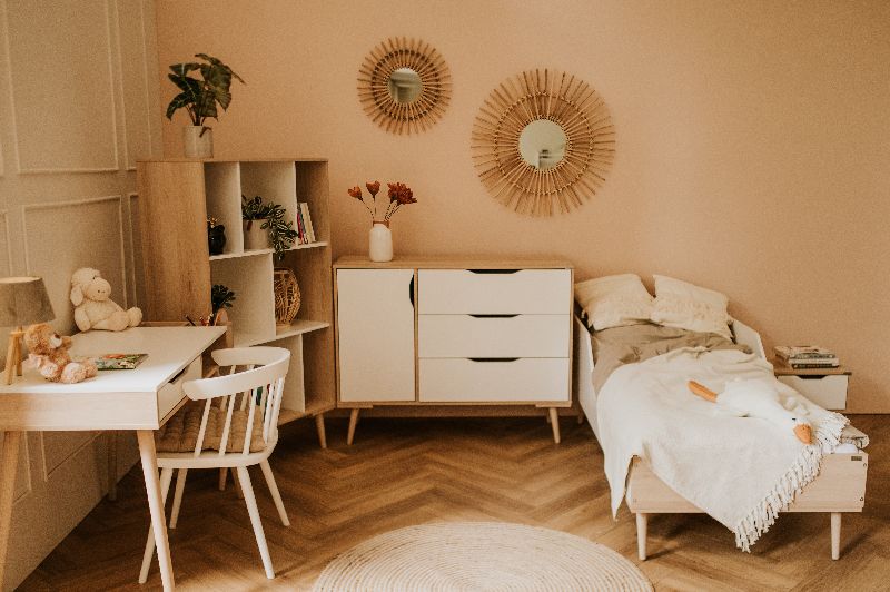 KLUPŚ Łóżko młodzieżowe SOFIE buk-biel zdjęcie 4