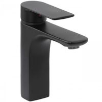 Bateria umywalkowa stojąca łazienkowa czarna mat loft - Yoka