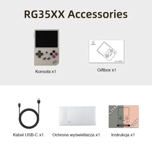 Konsola Anbernic RG35XX szara, Z POLSKI na Arena.pl