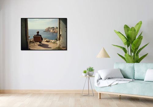 Plakat 100x70cm Samotna Nadmorska Konfrontacja na Arena.pl