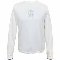 NIKE ATHLETICS MĘSKA BLUZA BAWEŁNIANA DŁUGI RĘKAW BIAŁA *WYPRZEDAŻ*