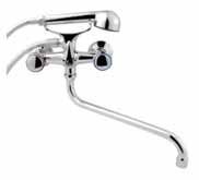 bateria wannowa ścienna z wylewką obrotową 300mm typu s - h/bw-14-fos
