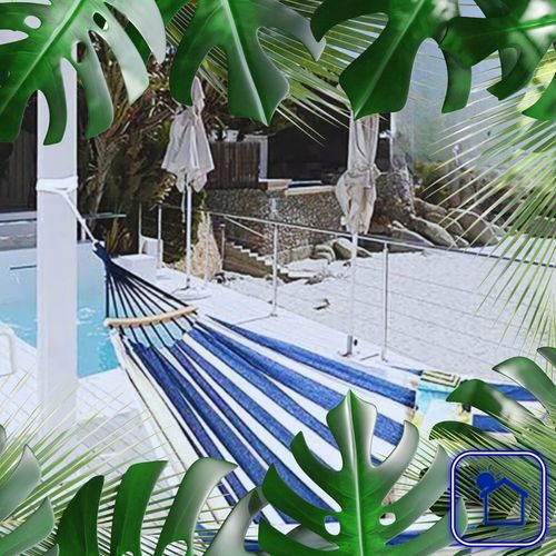 HAMAK OGRODOWY DWUOSOBOWY XXL 2 Osobowy Turystyczny Z DRĄŻKIEM DUŻY 250x150 na Arena.pl