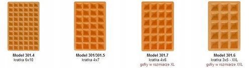 Gofrownica Dezal 301.5B 1300 W Czarny + Drewniany widelec na Arena.pl