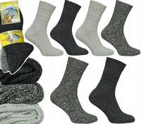 6x zimowe SKARPETY bezuciskowe WEŁNA MERYNOS 39-42