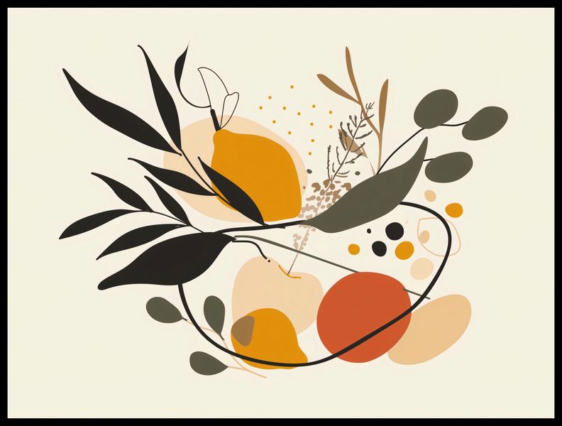 Plakat 80x60cm Botaniczny Wir zdjęcie 2