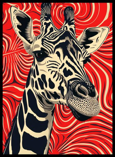 Plakat 40x55cm Wzrok Żyrafy na Arena.pl