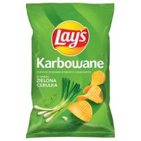 Lay's Chipsy karbowane o smaku zielonej cebulki 120 g