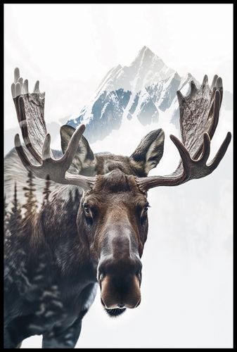 Plakat 61x91,5cm Łoś Duch Lasu na Arena.pl