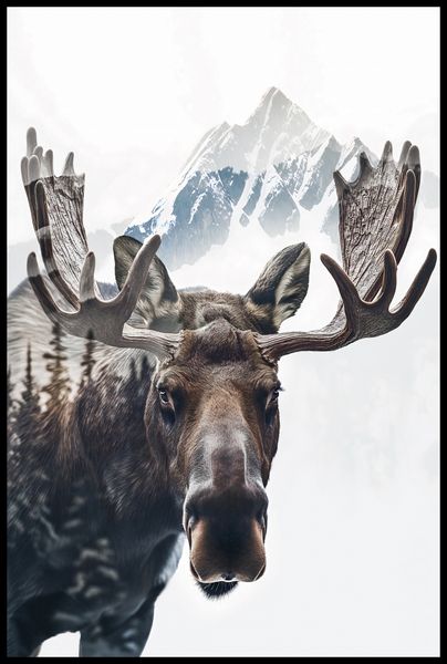 Plakat 61x91,5cm Łoś Duch Lasu zdjęcie 2