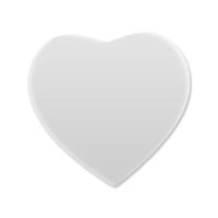 Magnes serce 9,5 x 9,5 cm Sublimacja Termotransfer