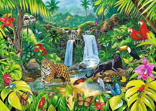 Puzzle 2000 elementów - Las tropikalny na Arena.pl
