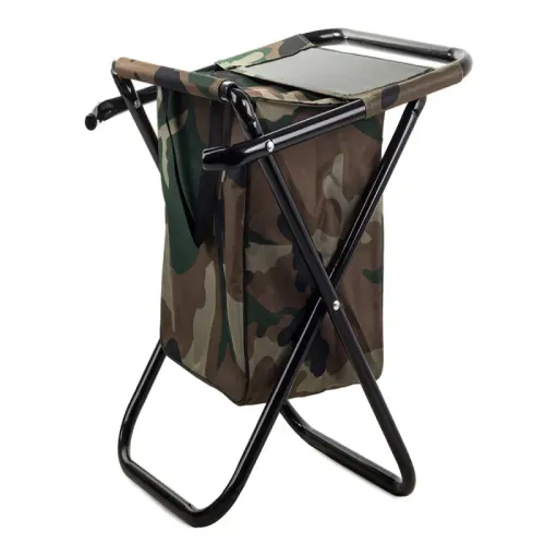 Krzesło składane wędkarskie turystyczne praktyczne z torbą kolor moro na Arena.pl