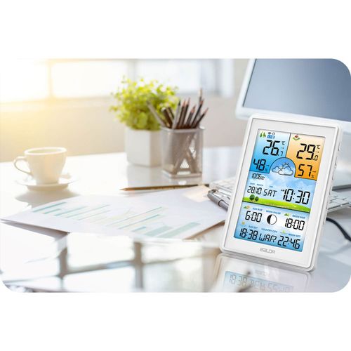 Stacja pogodowa z wyświetlaczem BD-906 biała na Arena.pl