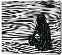 Obraz 100x90cm Złożone Fluidalne Linie