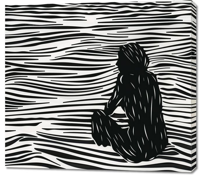 Obraz 100x90cm Złożone Fluidalne Linie zdjęcie 1
