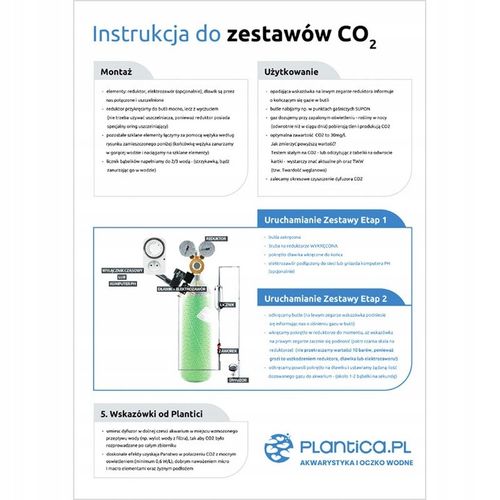 AQUA-PLANTER MINI zestaw CO2 z butlą 1,5kg/2,1l na Arena.pl