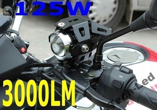 HALOGEN MOTOCYKLOWY LED U5 +WŁĄCZNIK MOCNY na Arena.pl
