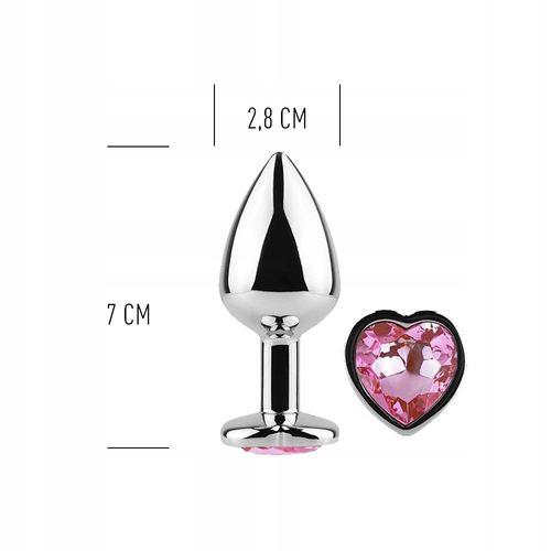 Korek analny, plug do pupy. Kryształ serduszko. na Arena.pl
