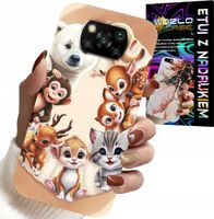 ETUI DO XIAOMI POCO X3 - PLECKI DLA DZIECI W ZWIERZĘTA LEŚNE CASE