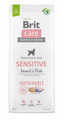 BRIT CARE Sustainable Sensitive Insect & Fish 12kg na Arena.pl