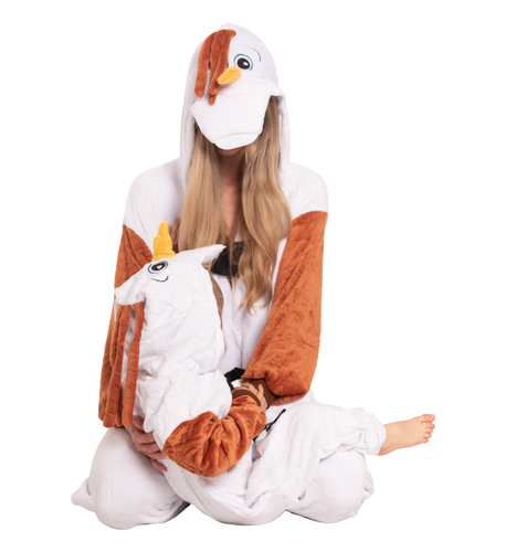 Piżama Damska Kombinezon Kigurumi Kostium Onesie Bałwan Olaf 145-155 cm S na Arena.pl