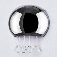 Ścienna lampa sypialniana Burn szklana glamour chrom