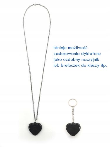 DYKTAFON PODSŁUCH W FORMIE NASZYJNIKA BRELOCZKA HQ na Arena.pl