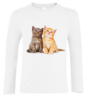 Bluzka tshirt z długim rękawem Kot