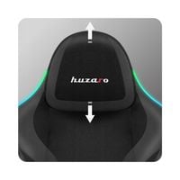 FOTEL GAMINGOWY OBROTOWY KOMPUTEROWY KRZESŁO DLA GRCZA Huzaro RGB Smart