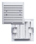 kratka wentylacyjna z żaluzją i siatką 175*175mm brązowa - kra 0178 br