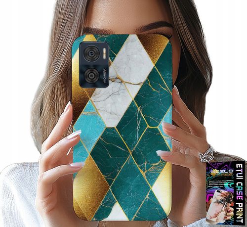 ETUI DO MOTOROLA MOTO E22 / E22I - ELEGANCKIE MODNE WZORY CASE + FOLIA na Arena.pl