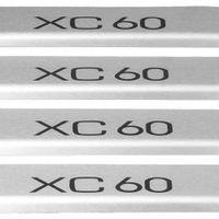 Listwa progowa VOLVO XC60 MK2 Stal nierdzewna 304 mat z czarnymi literami