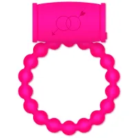 casual love ring 25 silikonowy pierścień wibrujący rożowy elastyczny