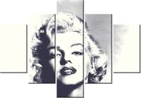 70 100CM OBRAZ 5 ELEM MARILYN MONROE DRUK PŁÓTNO