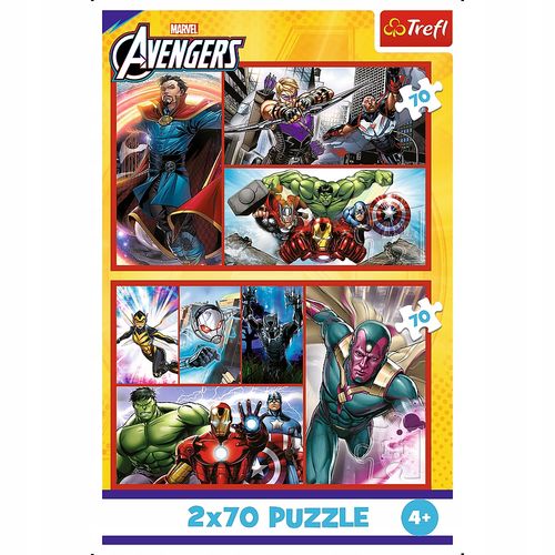 Puzzle 2X70 Zostań Bohaterem Avengers 34439 na Arena.pl