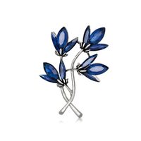 broszka ozdobna kryształowa kwiaty bz106