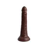 dildo 18cm king cock elite dual density cock brown pipedream