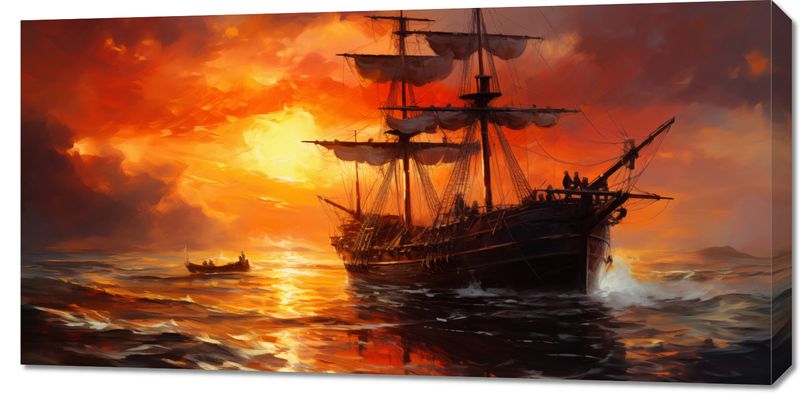Obraz 100x50cm Ogień na Wodzie zdjęcie 1