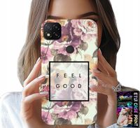ETUI DO XIAOMI REDMI 9C - KWIATISTY WZÓR, MODNE DAMSKIE + SZKŁO