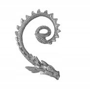 KOLCZYK NAUSZNICA SMOK DRAGON E04