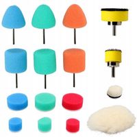 ZESTAW DO POLEROWANIA MINI KOŃCÓWKI GĄBEK POLERSKICH DETALI DO AUTA -16EL