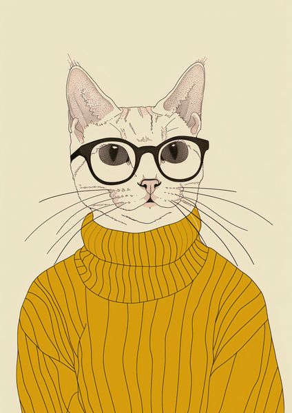 Plakat 21x29,7cm Intelektualista zdjęcie 1