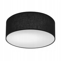PLAFON LAMPA SUFITOWA LAMKUR VIVIAN 48444 KOŁO E27 CZARNY/BIAŁY