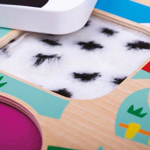 Sensoryczne Puzzle dotykowe ze Zwierzątkami ciekawe faktury na Arena.pl