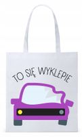Dla Mechanika Prezent Torba Eco Biała Shopper Z Nadrukiem Ze Zdjęciem