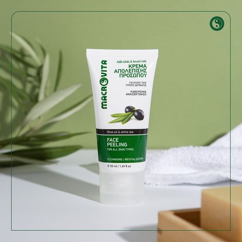 MACROVITA naturalny peeling do twarzy z bio-oliwą i białą herbatą 50ml na Arena.pl